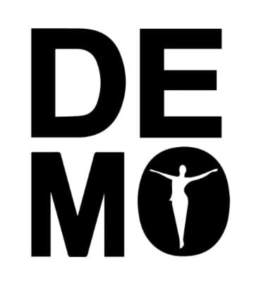 DEMO Dance Studio logo. This dance school automates student enrollment, payment collection, and class organization using Exoclass's dance studio software.
