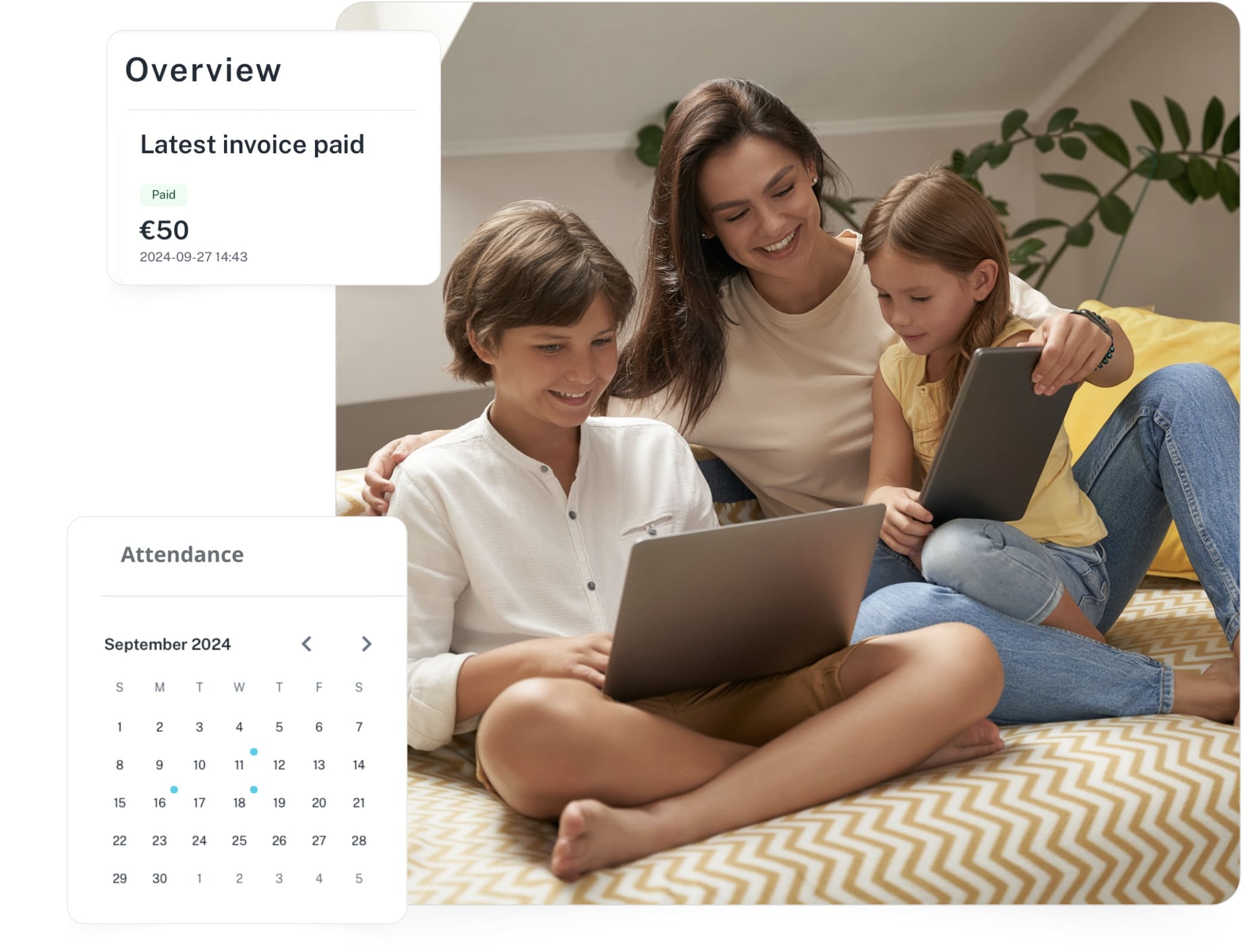 Enhance communication and information sharing with parents through a dedicated client portal.