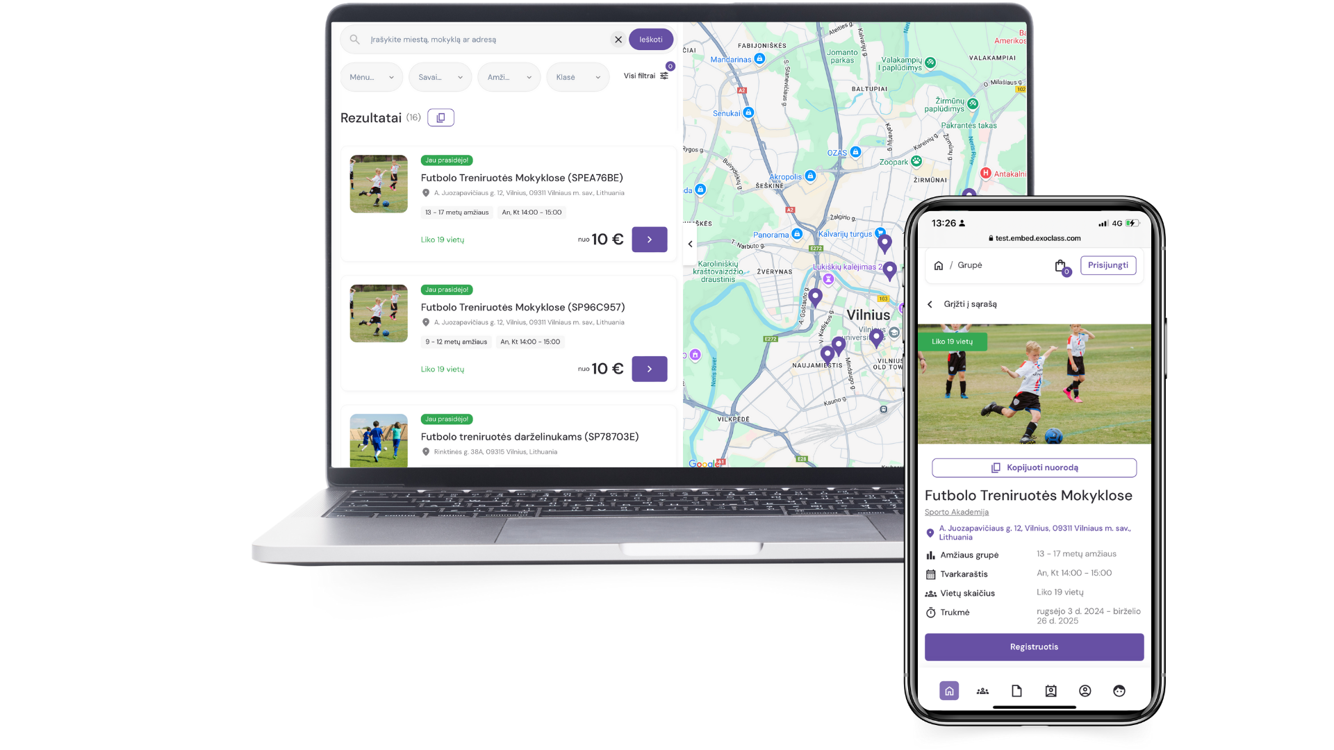 Švietimo organizacijos veikla valdoma naudojant naujos kartos registracijos puslapį – automatizuoti mokėjimai, NVŠ sutarčių valdymas, mokytojų administravimas.