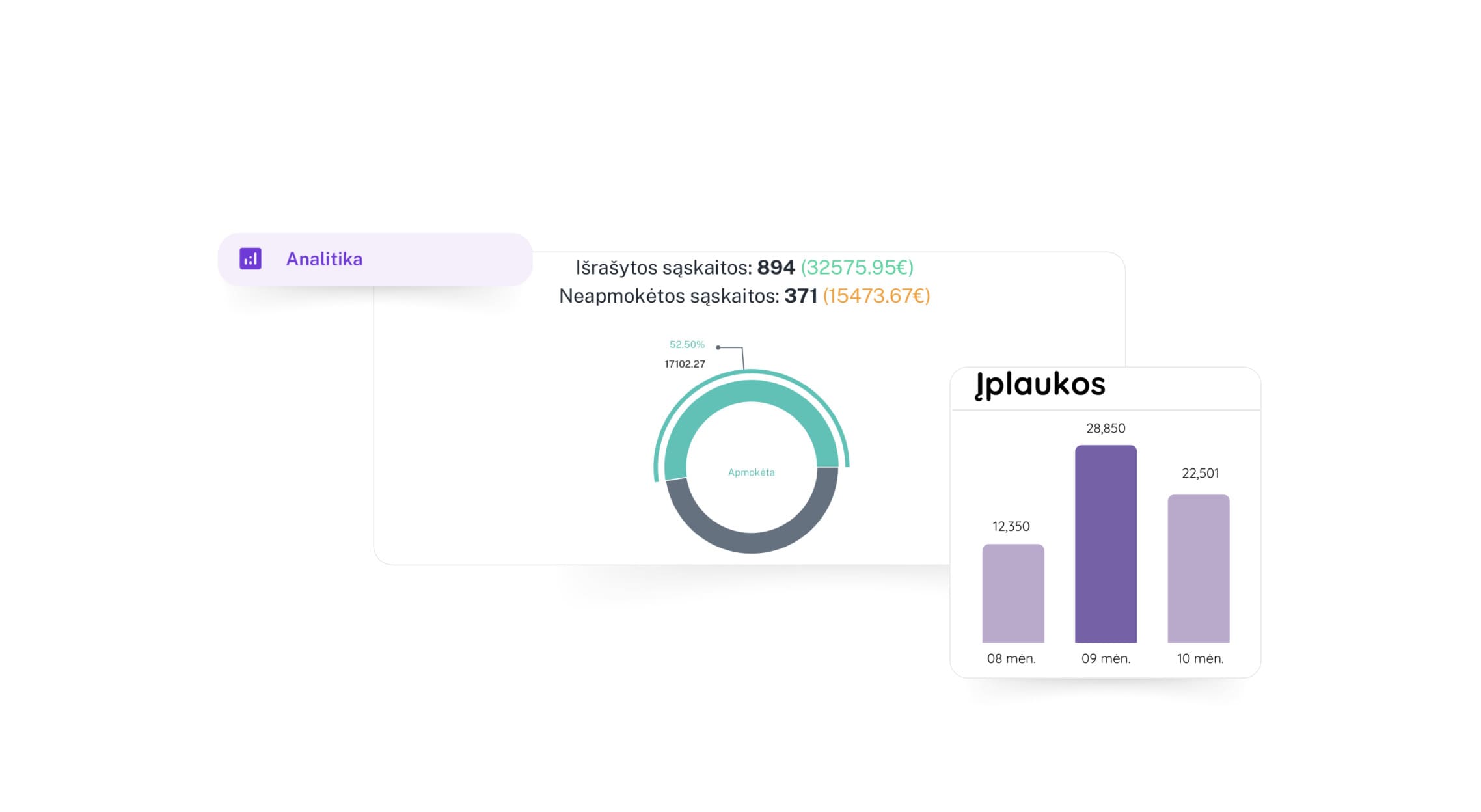Aiškiai vedama būrelio apskaita su Exoclass: įplaukų ir grąžinimų ataskaitos, mokytojų atlyginimų skaičiavimas, mokinių registracijų ir lankomumo stebėjimas.