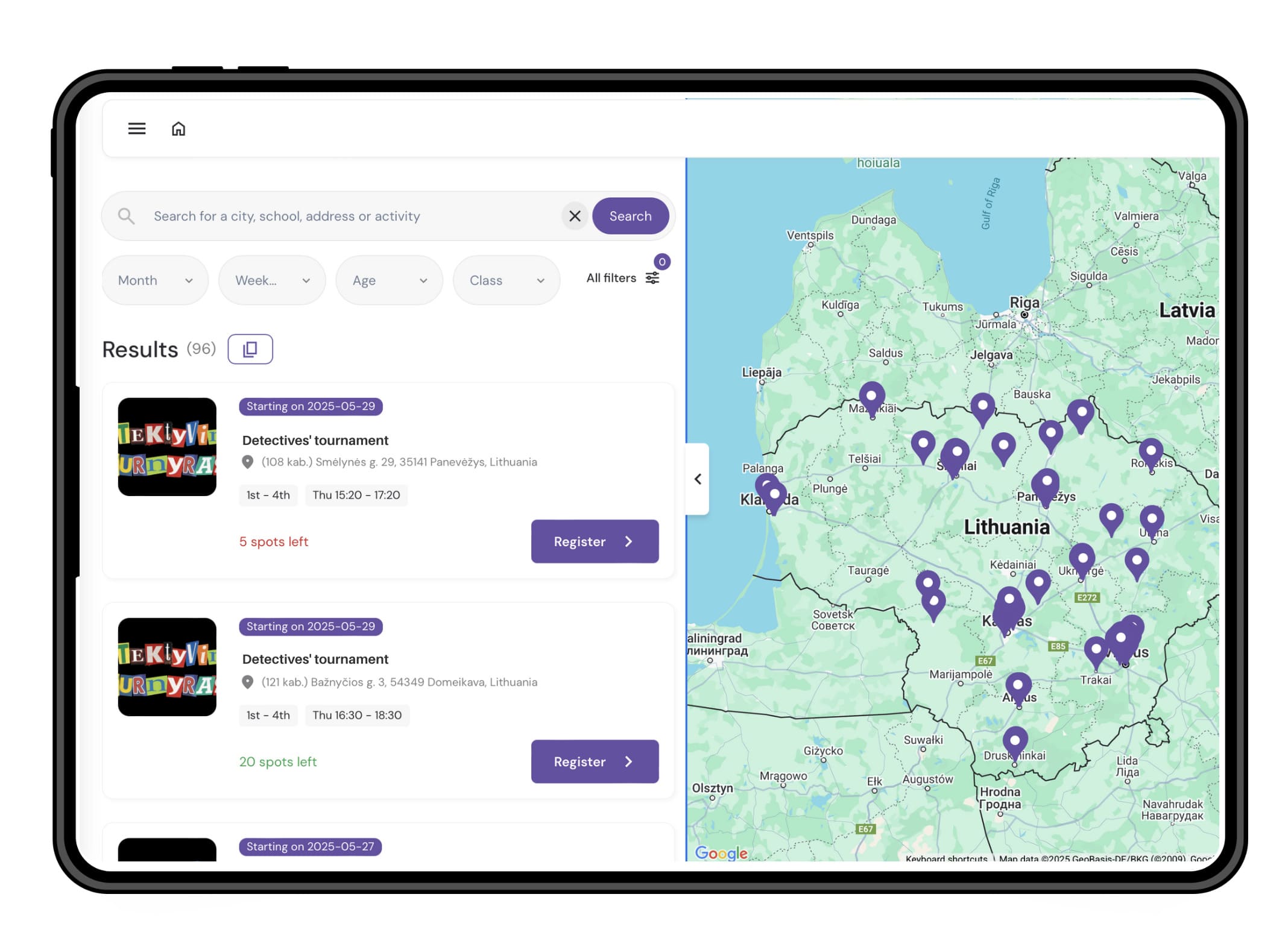 Exoclass STEAM Club software showcases how it supports multi-location businesses and helps students select the best group that fits their needs.