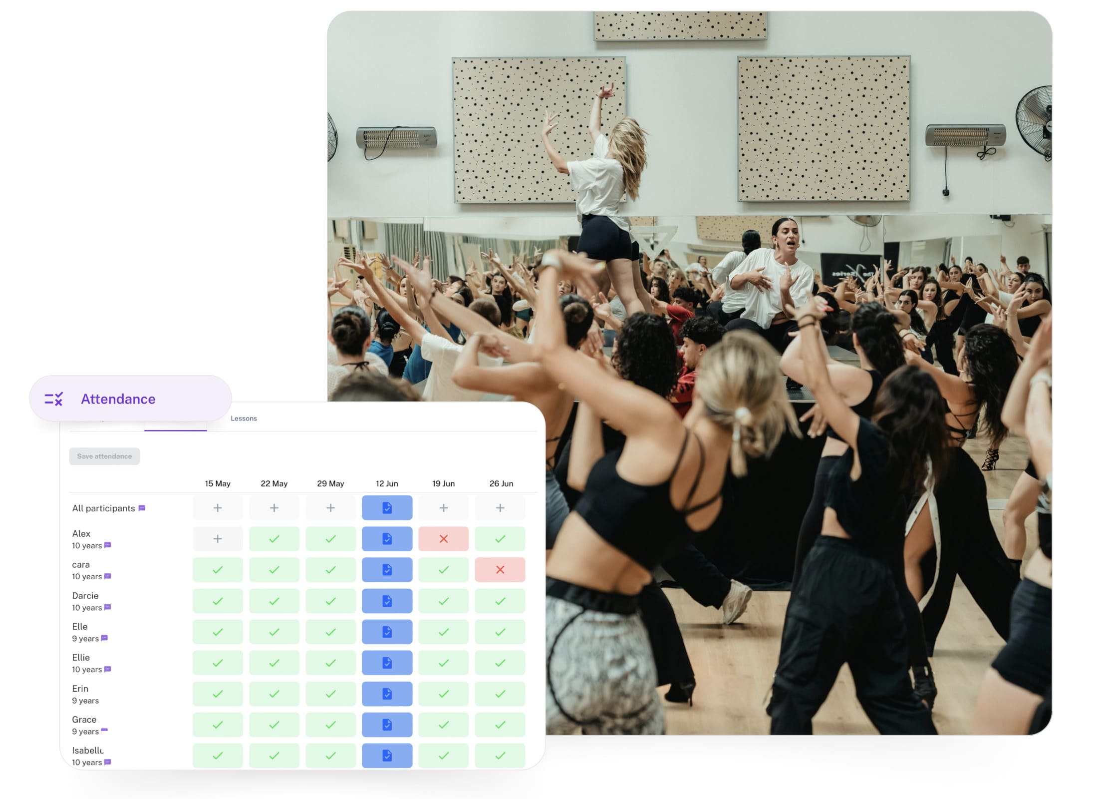 After-school club using EXOCLASS to clearly track event registrations and student attendance—strengthening studio community through streamlined event management.